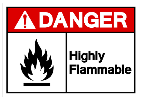 Highly flammable liquid gasoline